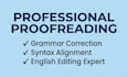proofread and fix english grammar