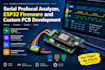 develop serial protocol analyzer esp32 firmware and custom pcb design