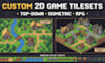 do full 2d game environment rpg maker mv mz tilesets, autotiles, pixel art maps