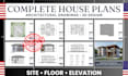 draw stamp full construction drawing with architectural structural and mep plan