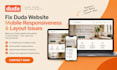 fix duda website mobile responsiveness and layout issues, duda mobile responsive