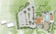 render architectural site plan, master plan, landscape plan