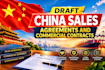 draft china sales agreements and commercial contracts