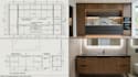 draft custom kitchen cabinet, vanity, and casework shop drawings