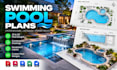 draft florida swimming pool plans and site plans in autocad