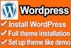 install cms and setup theme like demo in 30 mins