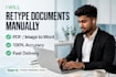 do fast bengali and english typing and data entry work