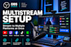 set up obs studio with restream for twitch youtube multistreaming