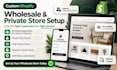 set up shopify b2b wholesale, hide prices and request a quote