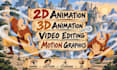 2 d animation video in any style