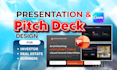 create a captivating startup pitch deck and investor presentation