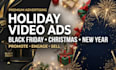 create black friday, christmas and new year promotional video ads