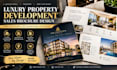 design an off plan luxury property development sales brochure