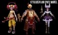 model rig stylized low poly 3d character model retro psx mobile rpg game assets