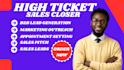 sales closer b2b sales representative lead generation cold saas sales closer