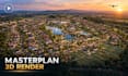 render animate masterplan 3d site urban plan subdivision residential community