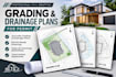 draft your grading plan drainage plan and site plan