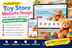 create toy website, teddy bear website, toy store and generate leads