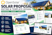 customize opensolar proposals and design solar proposal templates