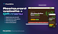 create a restaurant website with digital qr menu and blog