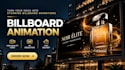 create 3d billboard animation and led screen video ads