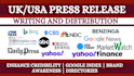 do UK USA press release publish PR distribution submit press release writing