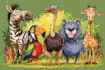 draw animals cartoon illustration