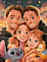 make a disney cartoon illustration