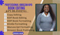 kdp book editing nonfiction manuscript copy editing amazon kdp book formatting