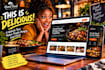 squarespace restaurant website design, cafe website, bakery and catering website