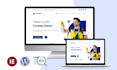 design cleaning service website or maid service website in wordpress