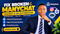 build manychat automation , ai chatbot for your social media