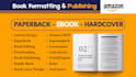 do book formatting for amazon, lulu, ingramspark book typesetting kdp publishing