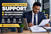 write government contract proposals, rfp responses, and bid proposals