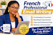 write and proofread professional documents in french