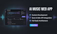 build custom ai music generator web application or software with api integration