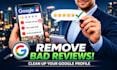 remove negative content on google business profile