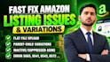 create amazon product listing with SEO and images