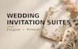 design elegant wedding invitations and stationery suite