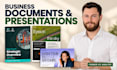 design business documents and presentations as a former vc analyst
