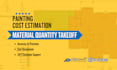 do painting material takeoff, quantity takeoff and cost estimation
