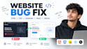 fix HTML CSS javascript react and nextjs bugs
