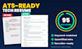 write an ats friendly resume and cover letter