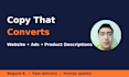 write persuasive website copy, ad copy and product descriptions