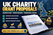 research UK charity funders and write your grant application