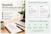 write and proofread professional documents in spanish
