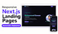 build a responsive nextjs landing page for your business