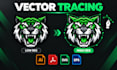 recreate, redraw and vectorize your logo