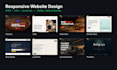 design a modern responsive website using HTML, CSS and javascript