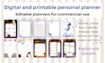 design digital and printable personal planner